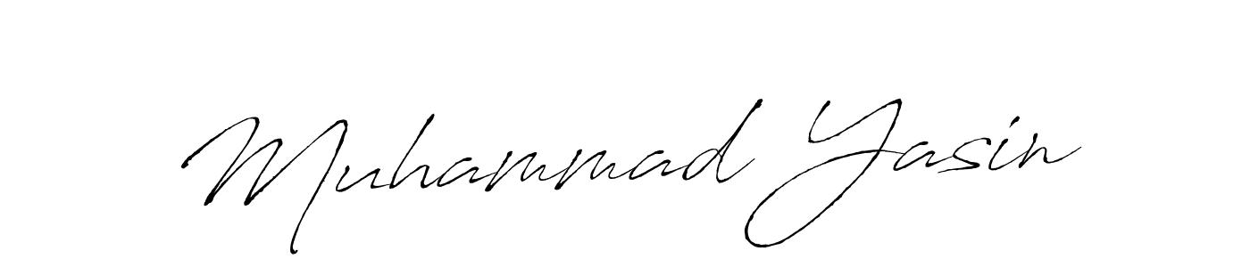 Muhammad Yasin stylish signature style. Best Handwritten Sign (Antro_Vectra) for my name. Handwritten Signature Collection Ideas for my name Muhammad Yasin. Muhammad Yasin signature style 6 images and pictures png