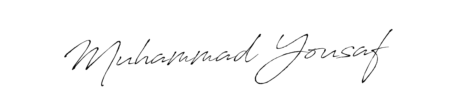 Create a beautiful signature design for name Muhammad Yousaf. With this signature (Antro_Vectra) fonts, you can make a handwritten signature for free. Muhammad Yousaf signature style 6 images and pictures png