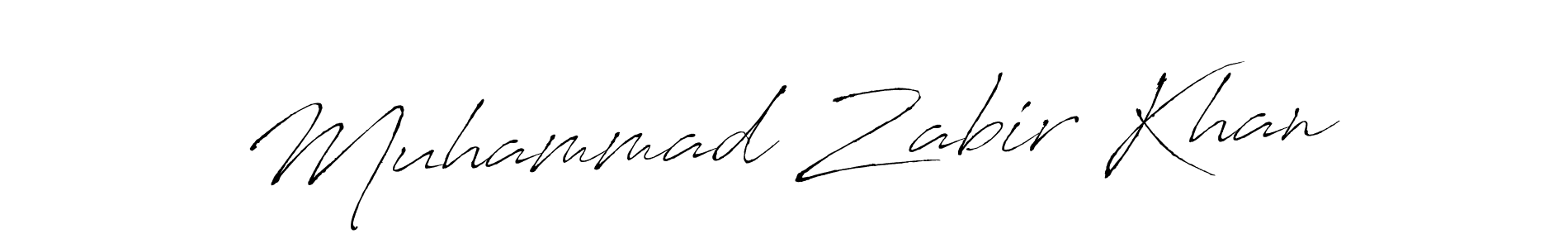 Create a beautiful signature design for name Muhammad Zabir Khan. With this signature (Antro_Vectra) fonts, you can make a handwritten signature for free. Muhammad Zabir Khan signature style 6 images and pictures png