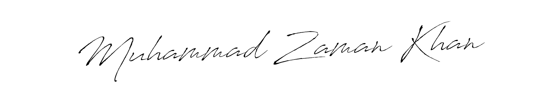 Make a beautiful signature design for name Muhammad Zaman Khan. With this signature (Antro_Vectra) style, you can create a handwritten signature for free. Muhammad Zaman Khan signature style 6 images and pictures png