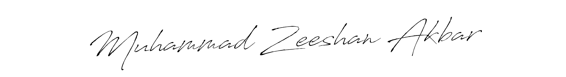 Design your own signature with our free online signature maker. With this signature software, you can create a handwritten (Antro_Vectra) signature for name Muhammad Zeeshan Akbar. Muhammad Zeeshan Akbar signature style 6 images and pictures png