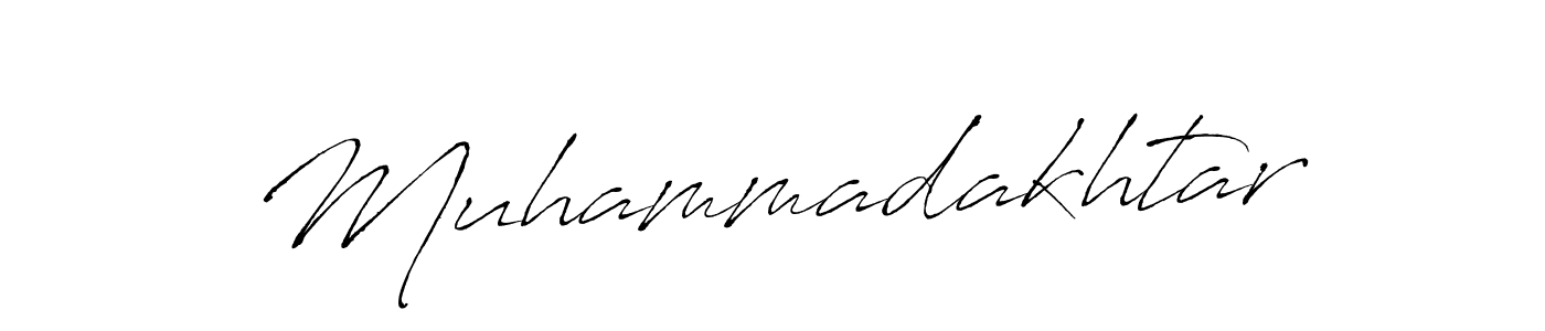 Muhammadakhtar stylish signature style. Best Handwritten Sign (Antro_Vectra) for my name. Handwritten Signature Collection Ideas for my name Muhammadakhtar. Muhammadakhtar signature style 6 images and pictures png