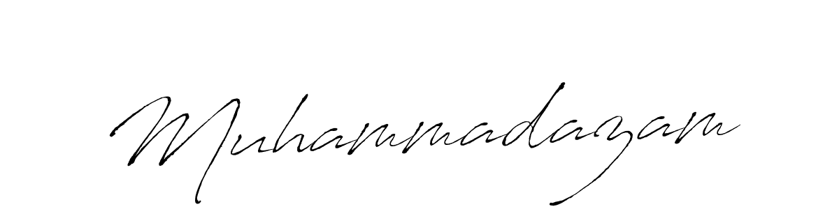 Make a beautiful signature design for name Muhammadazam. With this signature (Antro_Vectra) style, you can create a handwritten signature for free. Muhammadazam signature style 6 images and pictures png