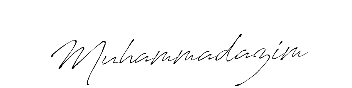 Make a beautiful signature design for name Muhammadazim. With this signature (Antro_Vectra) style, you can create a handwritten signature for free. Muhammadazim signature style 6 images and pictures png