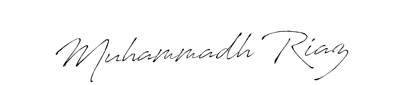 Muhammadh Riaz stylish signature style. Best Handwritten Sign (Antro_Vectra) for my name. Handwritten Signature Collection Ideas for my name Muhammadh Riaz. Muhammadh Riaz signature style 6 images and pictures png