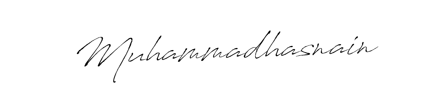 Also we have Muhammadhasnain name is the best signature style. Create professional handwritten signature collection using Antro_Vectra autograph style. Muhammadhasnain signature style 6 images and pictures png