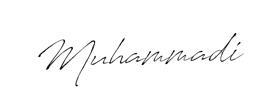 Design your own signature with our free online signature maker. With this signature software, you can create a handwritten (Antro_Vectra) signature for name Muhammadi. Muhammadi signature style 6 images and pictures png