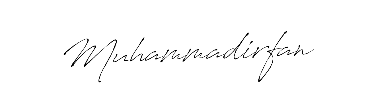 How to make Muhammadirfan signature? Antro_Vectra is a professional autograph style. Create handwritten signature for Muhammadirfan name. Muhammadirfan signature style 6 images and pictures png
