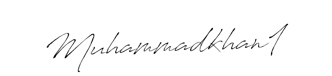 How to make Muhammadkhan1 name signature. Use Antro_Vectra style for creating short signs online. This is the latest handwritten sign. Muhammadkhan1 signature style 6 images and pictures png