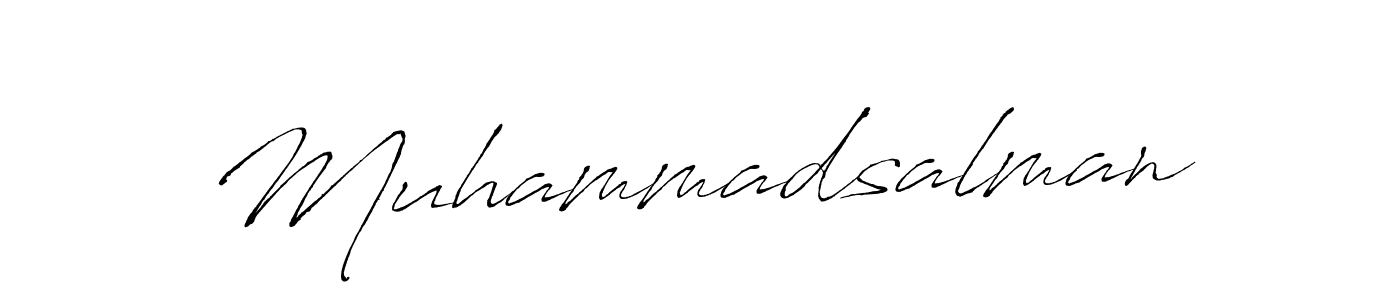 It looks lik you need a new signature style for name Muhammadsalman. Design unique handwritten (Antro_Vectra) signature with our free signature maker in just a few clicks. Muhammadsalman signature style 6 images and pictures png