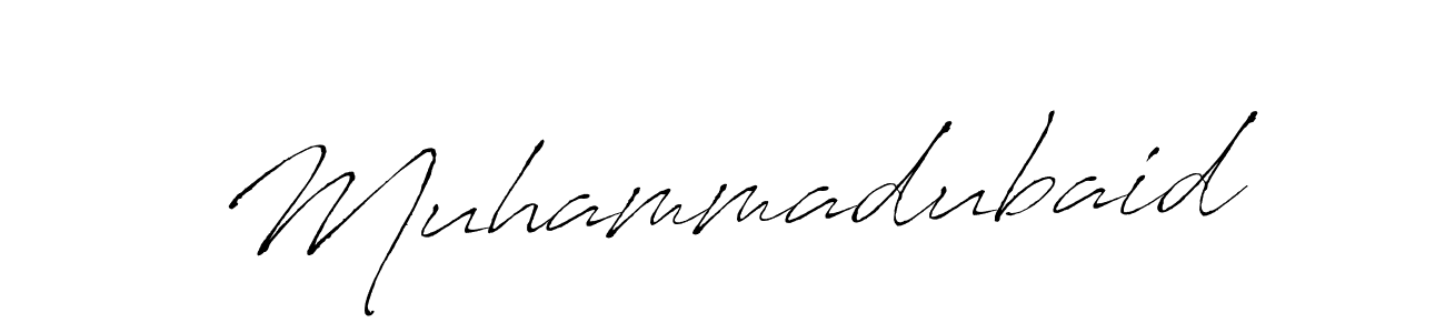Make a beautiful signature design for name Muhammadubaid. With this signature (Antro_Vectra) style, you can create a handwritten signature for free. Muhammadubaid signature style 6 images and pictures png