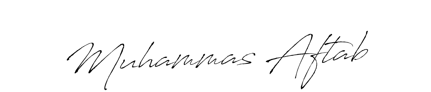 Design your own signature with our free online signature maker. With this signature software, you can create a handwritten (Antro_Vectra) signature for name Muhammas Aftab. Muhammas Aftab signature style 6 images and pictures png