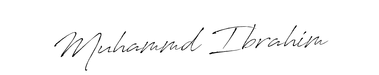 Create a beautiful signature design for name Muhammd Ibrahim. With this signature (Antro_Vectra) fonts, you can make a handwritten signature for free. Muhammd Ibrahim signature style 6 images and pictures png