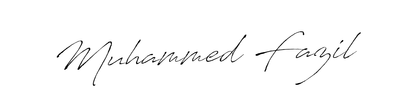 Also we have Muhammed Fazil name is the best signature style. Create professional handwritten signature collection using Antro_Vectra autograph style. Muhammed Fazil signature style 6 images and pictures png