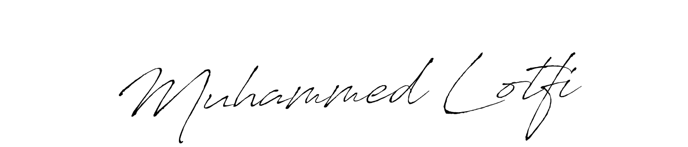 Create a beautiful signature design for name Muhammed Lotfi. With this signature (Antro_Vectra) fonts, you can make a handwritten signature for free. Muhammed Lotfi signature style 6 images and pictures png