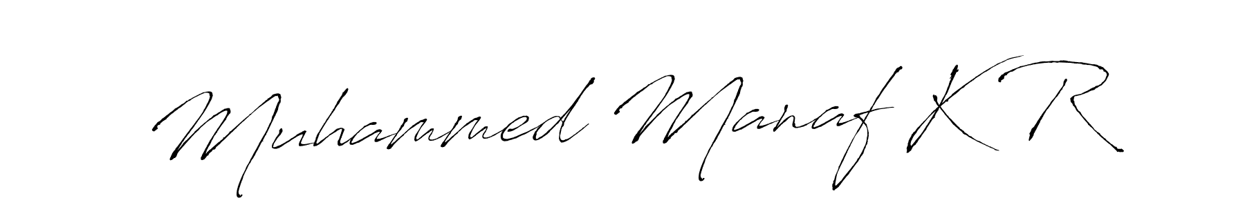 Antro_Vectra is a professional signature style that is perfect for those who want to add a touch of class to their signature. It is also a great choice for those who want to make their signature more unique. Get Muhammed Manaf K R name to fancy signature for free. Muhammed Manaf K R signature style 6 images and pictures png