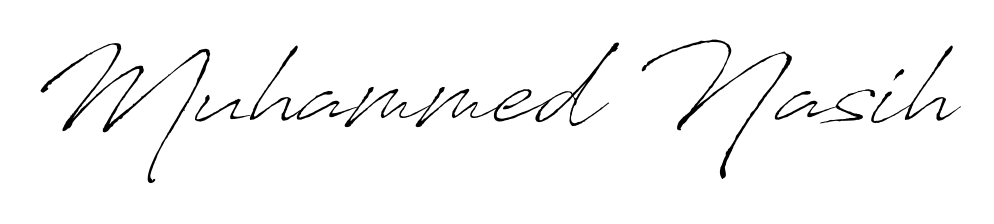 The Antro_Vectra signature style provides a bold statement for name Muhammed Nasih. Designed for business owners, executives, and leaders. Muhammed Nasih signature style 6 images and pictures png