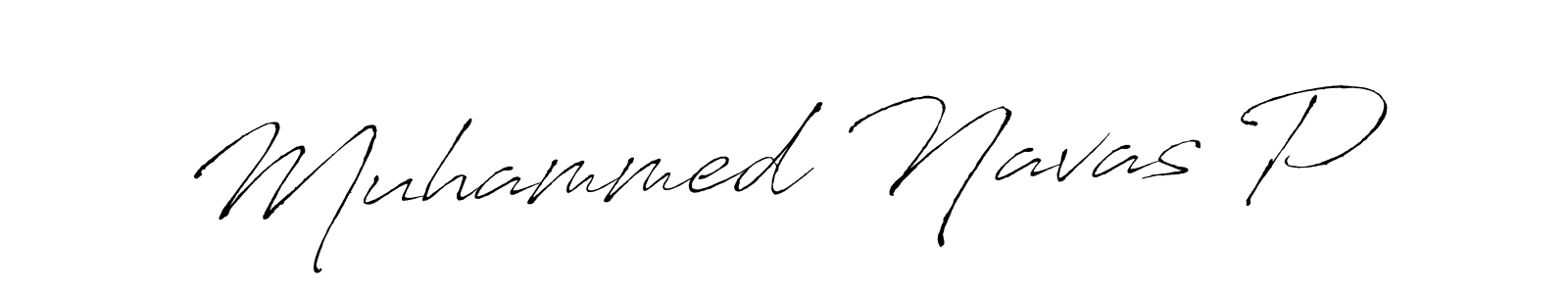 Muhammed Navas P stylish signature style. Best Handwritten Sign (Antro_Vectra) for my name. Handwritten Signature Collection Ideas for my name Muhammed Navas P. Muhammed Navas P signature style 6 images and pictures png