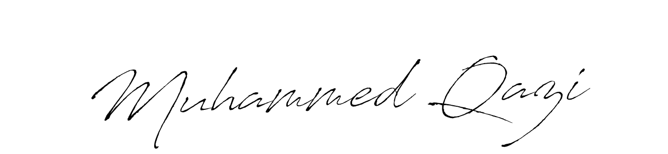How to make Muhammed Qazi name signature. Use Antro_Vectra style for creating short signs online. This is the latest handwritten sign. Muhammed Qazi signature style 6 images and pictures png
