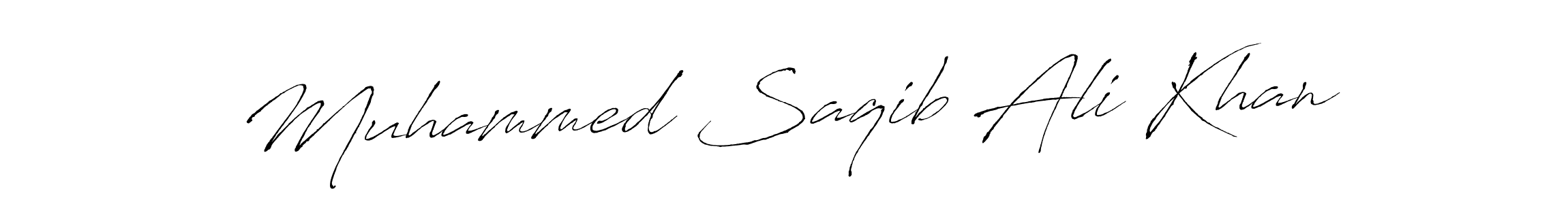 Create a beautiful signature design for name Muhammed Saqib Ali Khan. With this signature (Antro_Vectra) fonts, you can make a handwritten signature for free. Muhammed Saqib Ali Khan signature style 6 images and pictures png