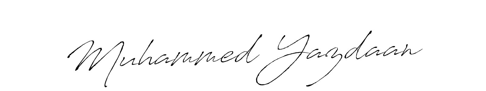 Make a beautiful signature design for name Muhammed Yazdaan. With this signature (Antro_Vectra) style, you can create a handwritten signature for free. Muhammed Yazdaan signature style 6 images and pictures png