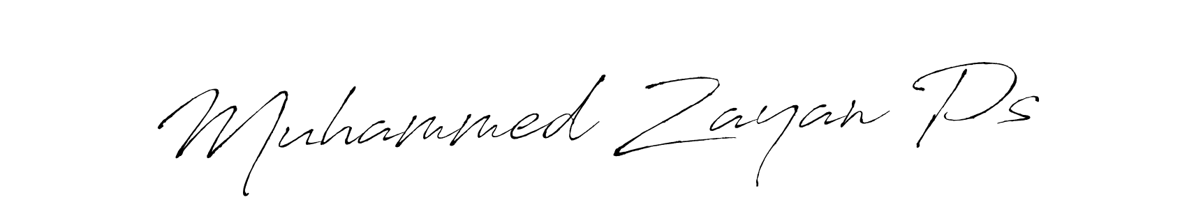 Use a signature maker to create a handwritten signature online. With this signature software, you can design (Antro_Vectra) your own signature for name Muhammed Zayan Ps. Muhammed Zayan Ps signature style 6 images and pictures png