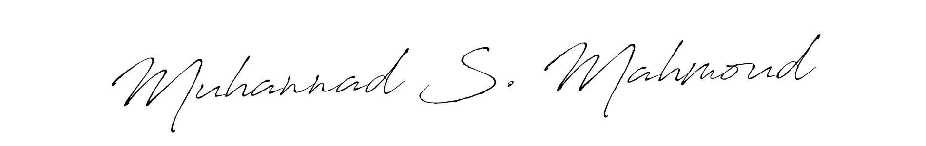 Muhannad S. Mahmoud stylish signature style. Best Handwritten Sign (Antro_Vectra) for my name. Handwritten Signature Collection Ideas for my name Muhannad S. Mahmoud. Muhannad S. Mahmoud signature style 6 images and pictures png