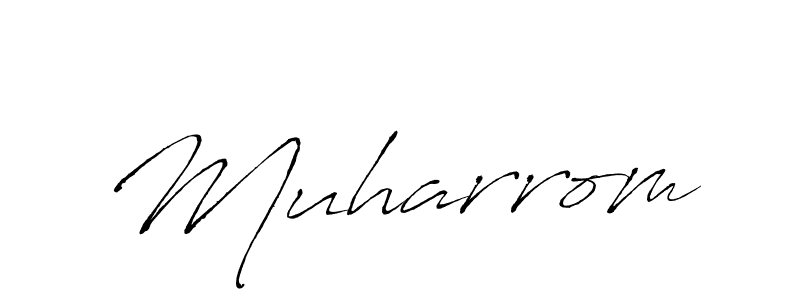 Use a signature maker to create a handwritten signature online. With this signature software, you can design (Antro_Vectra) your own signature for name Muharrom. Muharrom signature style 6 images and pictures png