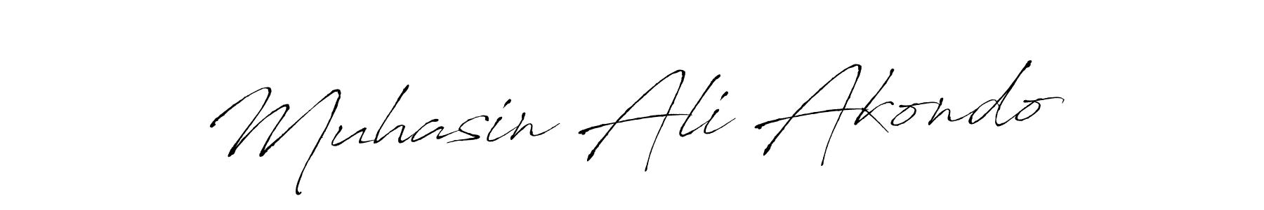 Create a beautiful signature design for name Muhasin Ali Akondo. With this signature (Antro_Vectra) fonts, you can make a handwritten signature for free. Muhasin Ali Akondo signature style 6 images and pictures png