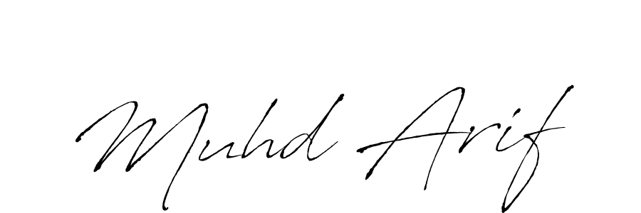 Make a beautiful signature design for name Muhd Arif. Use this online signature maker to create a handwritten signature for free. Muhd Arif signature style 6 images and pictures png