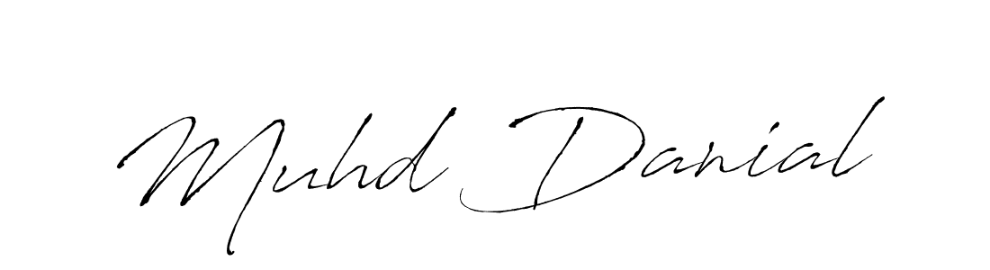 The best way (Antro_Vectra) to make a short signature is to pick only two or three words in your name. The name Muhd Danial include a total of six letters. For converting this name. Muhd Danial signature style 6 images and pictures png