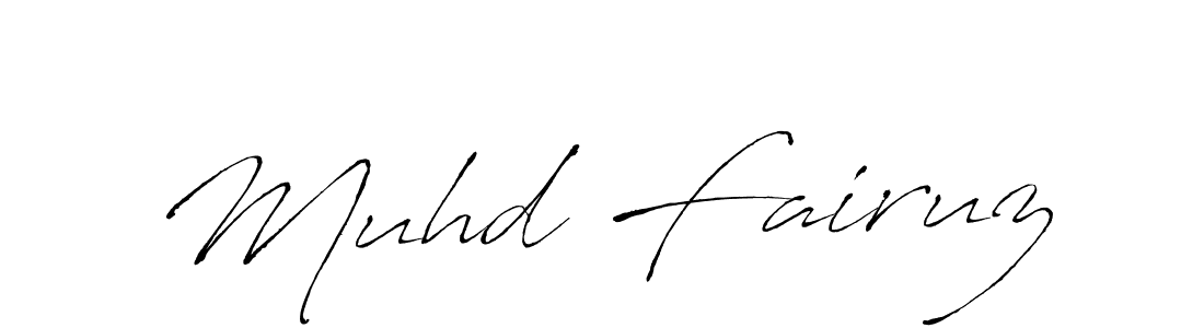 Also we have Muhd Fairuz name is the best signature style. Create professional handwritten signature collection using Antro_Vectra autograph style. Muhd Fairuz signature style 6 images and pictures png