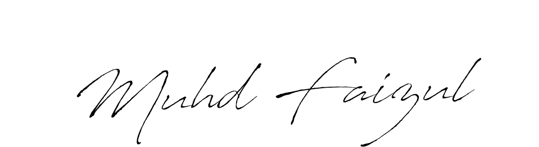 Create a beautiful signature design for name Muhd Faizul. With this signature (Antro_Vectra) fonts, you can make a handwritten signature for free. Muhd Faizul signature style 6 images and pictures png