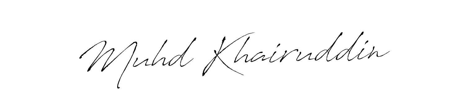 Design your own signature with our free online signature maker. With this signature software, you can create a handwritten (Antro_Vectra) signature for name Muhd Khairuddin. Muhd Khairuddin signature style 6 images and pictures png