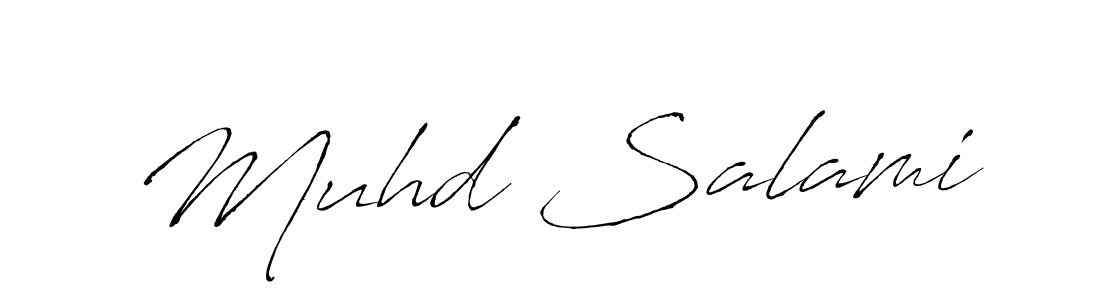 How to make Muhd Salami signature? Antro_Vectra is a professional autograph style. Create handwritten signature for Muhd Salami name. Muhd Salami signature style 6 images and pictures png