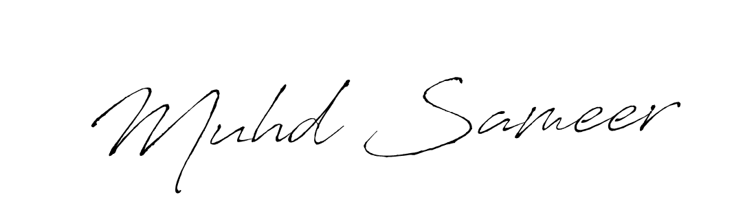 Similarly Antro_Vectra is the best handwritten signature design. Signature creator online .You can use it as an online autograph creator for name Muhd Sameer. Muhd Sameer signature style 6 images and pictures png
