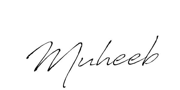 Design your own signature with our free online signature maker. With this signature software, you can create a handwritten (Antro_Vectra) signature for name Muheeb. Muheeb signature style 6 images and pictures png
