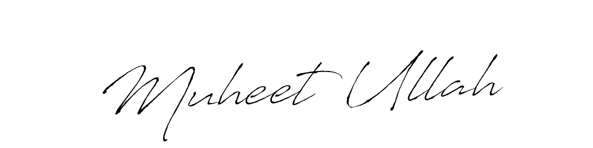 Use a signature maker to create a handwritten signature online. With this signature software, you can design (Antro_Vectra) your own signature for name Muheet Ullah. Muheet Ullah signature style 6 images and pictures png