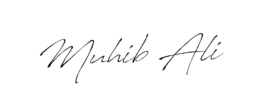 Muhib Ali stylish signature style. Best Handwritten Sign (Antro_Vectra) for my name. Handwritten Signature Collection Ideas for my name Muhib Ali. Muhib Ali signature style 6 images and pictures png