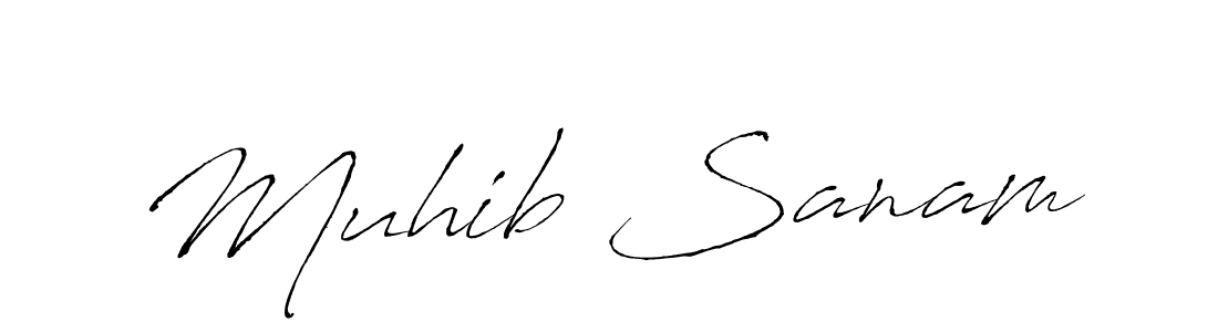 Design your own signature with our free online signature maker. With this signature software, you can create a handwritten (Antro_Vectra) signature for name Muhib Sanam. Muhib Sanam signature style 6 images and pictures png