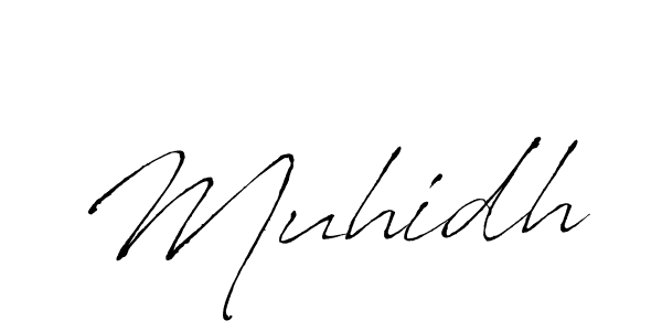 The best way (Antro_Vectra) to make a short signature is to pick only two or three words in your name. The name Muhidh include a total of six letters. For converting this name. Muhidh signature style 6 images and pictures png