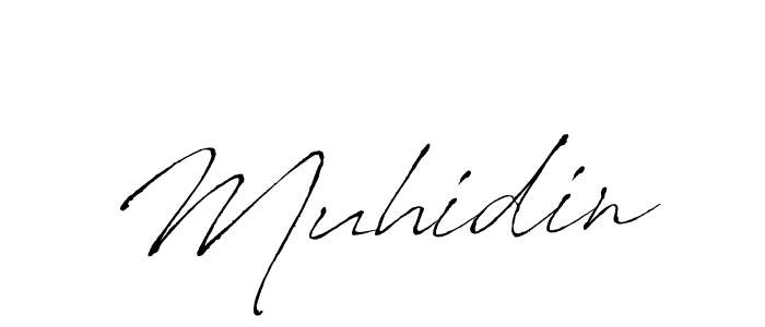 How to make Muhidin signature? Antro_Vectra is a professional autograph style. Create handwritten signature for Muhidin name. Muhidin signature style 6 images and pictures png