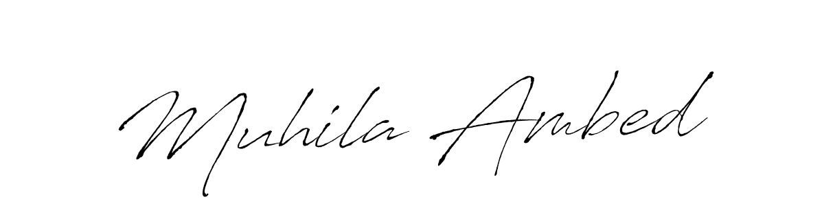 Make a beautiful signature design for name Muhila Ambed. Use this online signature maker to create a handwritten signature for free. Muhila Ambed signature style 6 images and pictures png