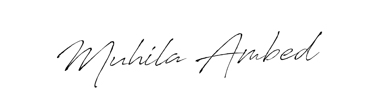 Make a beautiful signature design for name Muhila Ambed. Use this online signature maker to create a handwritten signature for free. Muhila Ambed signature style 6 images and pictures png