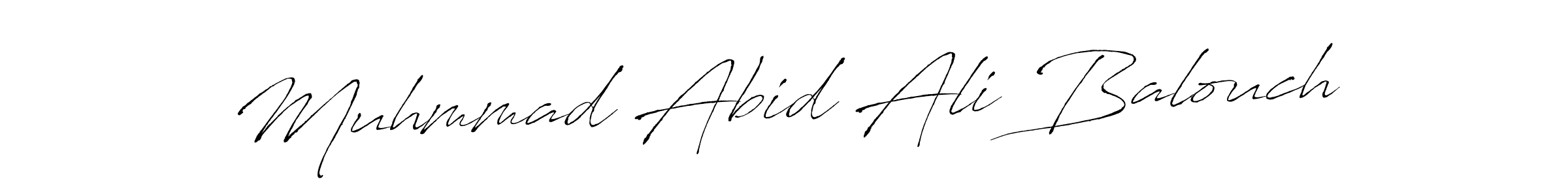 Muhmmad Abid Ali Balouch stylish signature style. Best Handwritten Sign (Antro_Vectra) for my name. Handwritten Signature Collection Ideas for my name Muhmmad Abid Ali Balouch. Muhmmad Abid Ali Balouch signature style 6 images and pictures png