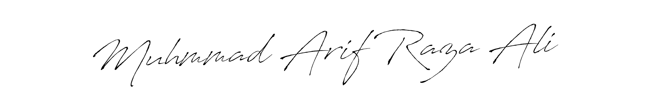 Muhmmad Arif Raza Ali stylish signature style. Best Handwritten Sign (Antro_Vectra) for my name. Handwritten Signature Collection Ideas for my name Muhmmad Arif Raza Ali. Muhmmad Arif Raza Ali signature style 6 images and pictures png