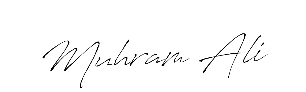 How to make Muhram Ali name signature. Use Antro_Vectra style for creating short signs online. This is the latest handwritten sign. Muhram Ali signature style 6 images and pictures png