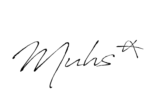 Create a beautiful signature design for name Muhs*. With this signature (Antro_Vectra) fonts, you can make a handwritten signature for free. Muhs* signature style 6 images and pictures png