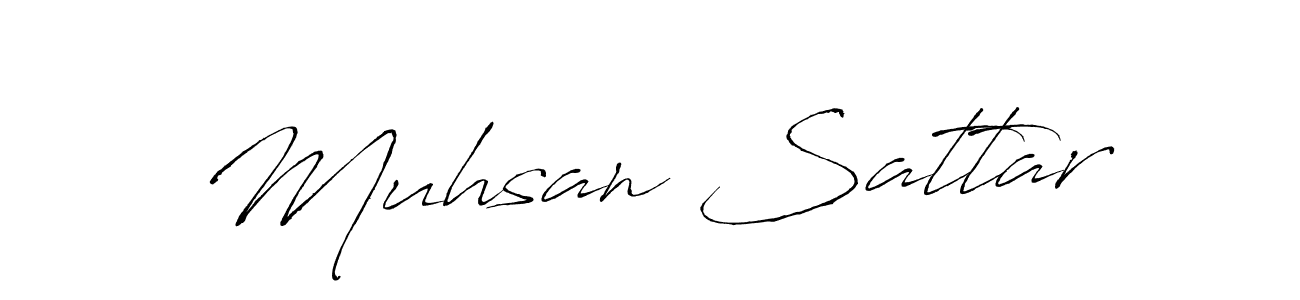 Create a beautiful signature design for name Muhsan Sattar. With this signature (Antro_Vectra) fonts, you can make a handwritten signature for free. Muhsan Sattar signature style 6 images and pictures png