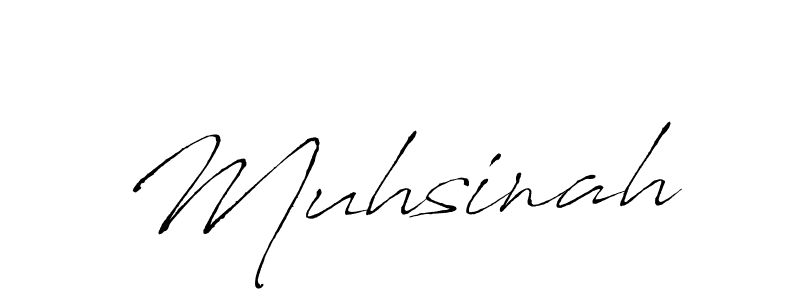 The best way (Antro_Vectra) to make a short signature is to pick only two or three words in your name. The name Muhsinah include a total of six letters. For converting this name. Muhsinah signature style 6 images and pictures png